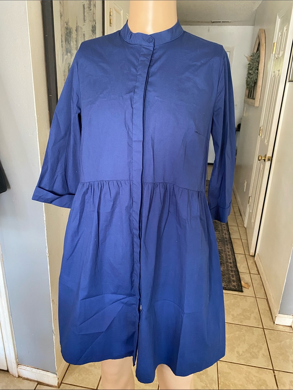 Tuckernuck Navy Blue Mini Shirt Dress
